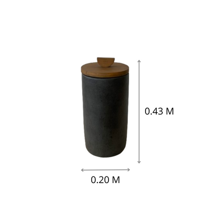 CAJA DE BARRO MEDIALUNA GD 0.2 X 0.43 X 0 M